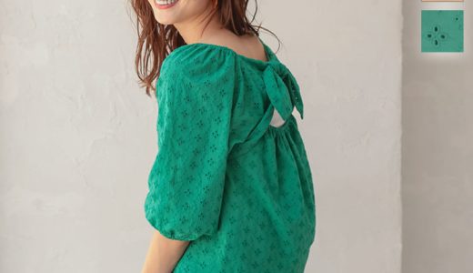 特別セール★2way刺繍レースリボンブラウス [C5537] レディース トップス 7分袖 オフショル 綿100 大人 可愛い 白 夏 30代 40代 50代