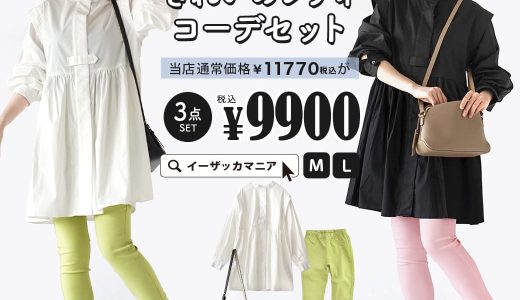 コーディネートセット M/L サイズとカラーが選べる！お得な3点 セット ！ レディース トップス ブラウス シャツ チュニック丈 長袖 パンツ ロング スキニー バッグ 鞄 大きいサイズ ゆったり 春 ◆エアパンツですっきり美脚見せ！きれいめレディコーデセット【返品交換不可】