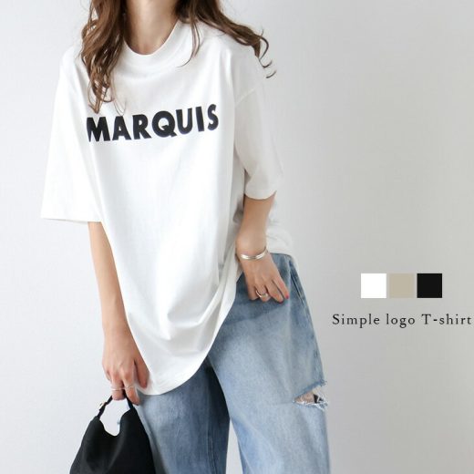 6/14 10:00～24h限定【クーポンで1,480円】Tシャツ ロゴTシャツ カットソー 5分袖 半袖 トップス レディース シンプル カジュアル おすすめ おしゃれ 体型カバー 大人 オーバーサイズ 2023春夏新作 【atp301-306】【予約販売：6月29日入荷予定順次発送】【送料無料】メ込1