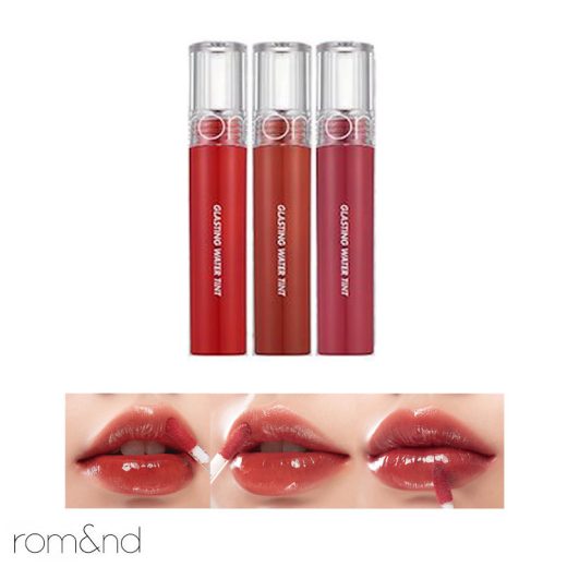 【rom＆nd ロムアンド】GLASTING WATER TINT [Y803] 【入荷ティント リップ グロス 韓国コスメ 30代 40代 50代 化粧品 メイク アジアンコスメ 口紅 リップカラー ブルべ イエベ レッド ローズ ウォーターティント しっとり ツヤ プチプラ