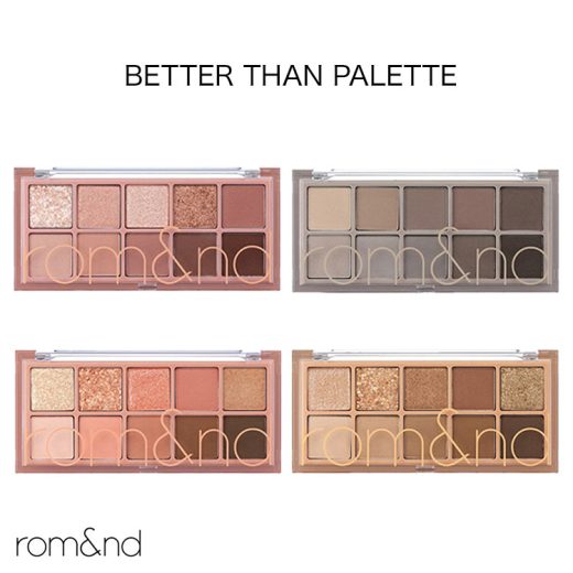 【rom&amp;amp;nd ロムアンド】BETTER THAN PALETTE [Y979] アイシャドウパレット 韓国コスメ アイメイク 30代 40代 50代 化粧品 メイク アジアンコスメ アイシャドー ブルべ イエベ ピンク ブラウン パール ラメ グリッター マット