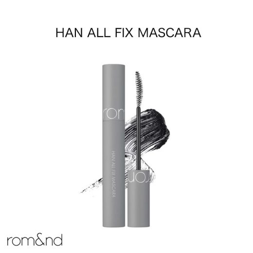 【rom&nd ロムアンド】 HAN ALL FIX MASCARA [Y978] マスカラ 韓国コスメ アイメイク 30代 40代 50代 化粧品 メイク アジアンコスメ ロング ボリューム セパレート ウォータープルーフ オイルプルーフ 落ちにくい ブラック プチプラ