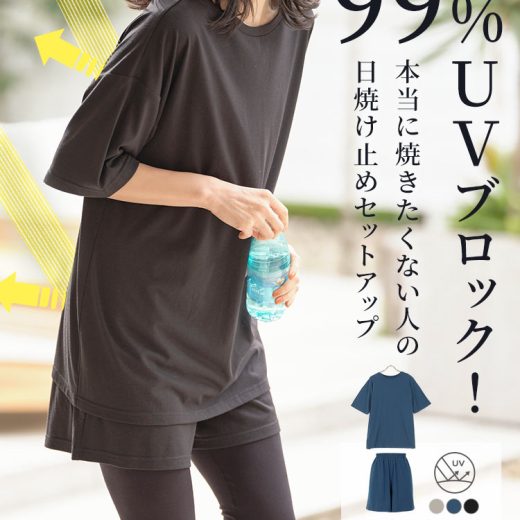 CandyCool セットアップ [H571] レディース 紫外線カット 日焼け防止 UVカット 半袖 Tシャツ ショーパン ヨガ ジム ルームウェア ウォーキング トレーナー 上下セット ホームウェア 部屋着 夏 涼しい 旅行 ブラック 黒 大きいサイズ ママ 30代 40代 50代 【送料無料】