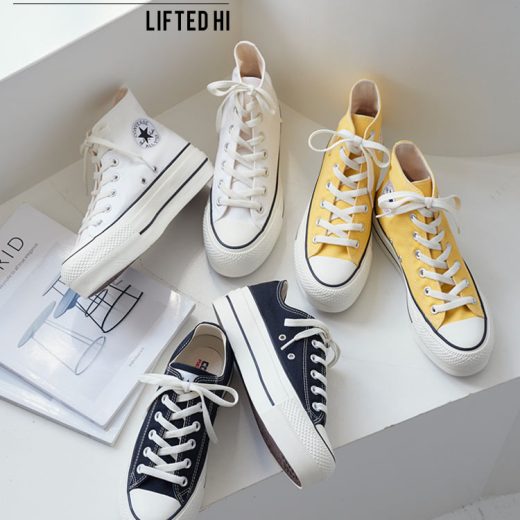 ≪9/15 新発売!!10450円 送料無料 P5倍≫ [ CONVERSE ] ALL STAR オールスター レディース スニーカー ハイカット 厚底 ハイカットスニーカー 厚底スニーカー ローカット ロー 黒 白 靴 シューズ コンバース [I2550] 【送料無料】