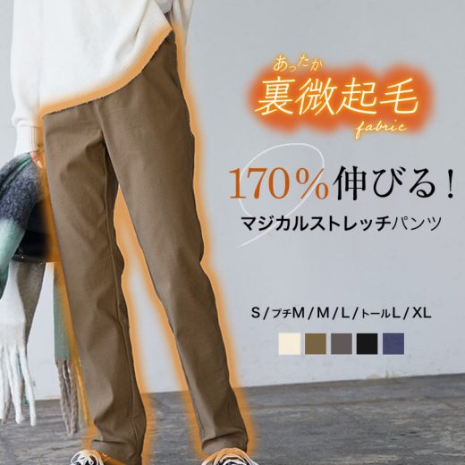 あったか ストレッチパンツ レディース あったかパンツ ストレッチ 伸びる 伸縮 あたたかい パンツ ボトムス ズボン 長ズボン 暖かい 秋 冬 暖か ウエストゴム ゆったり 体型カバー スキニーパンツ 微起毛 裏起毛 低身長 高身長 大きいサイズ 防寒 [M3798]【送料無料】