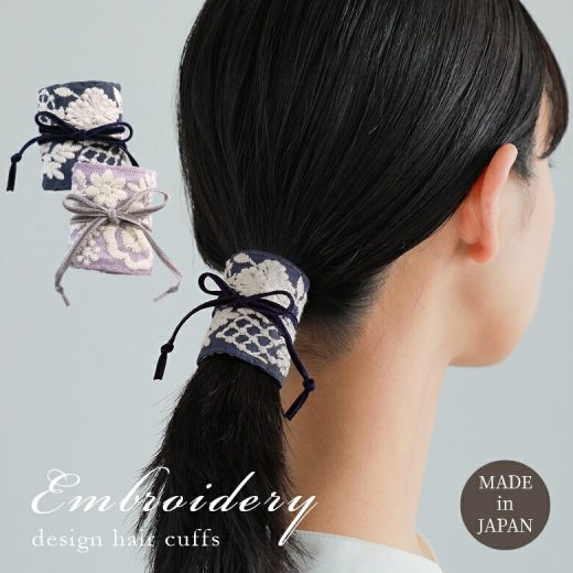 【全品送料無料】『エンブロイダリー柄刺繍ヘアーカフス』[ヘアアクセサリー レディース ファッション雑貨 小物 アクセ カフス エンブロイダリー柄 刺繍 リボン]※メール便可※【5】