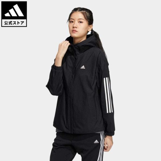 【56%OFF 2/15-2/20】 【公式】アディダス adidas 返品可 ルーズフィット デニムルッククロス ジャケット スポーツウェア レディース ウェア・服 トップス ジャケット パーカー(フーディー) ジャージ 黒 ブラック IA5209 トレーナー