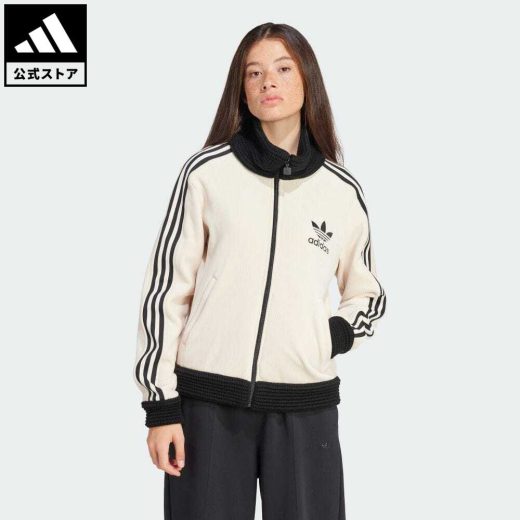 【公式】アディダス adidas 返品可 アディダス オリジナルス プレミアム ベッケンバウアー リュクス トラックトップ オリジナルス レディース ウェア・服 トップス ジャージ 白 ホワイト IY2910 notp