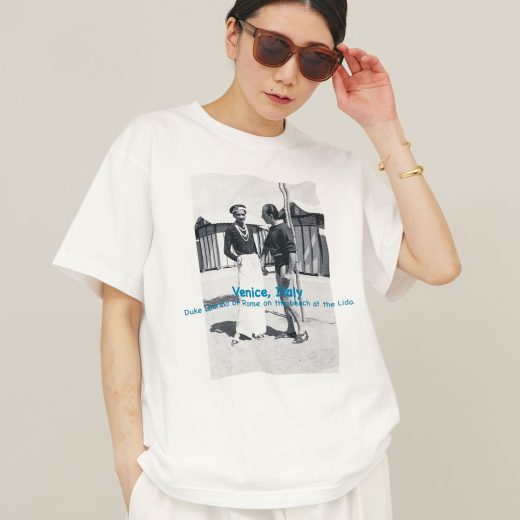 Curensology 【LIFE PICTURE COLLECTION】別注CHTシャツ(タテ) カレンソロジー トップス カットソー・Tシャツ ホワイト ブラック【送料無料】