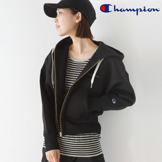 【ハプティックhbA】【Champion】ウィメンズ Wrap-Air ジップスウェットパーカー スポーツ チャンピオン(CW-SS112) レディース 長袖 カジュアル ロゴ 刺繍 HAPTIC ハプティック