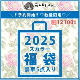 【送料無料】スカラー ScoLar 福袋 2025 服 トップス アウター ニット スカート バッグ 計5点入り ※数量限定