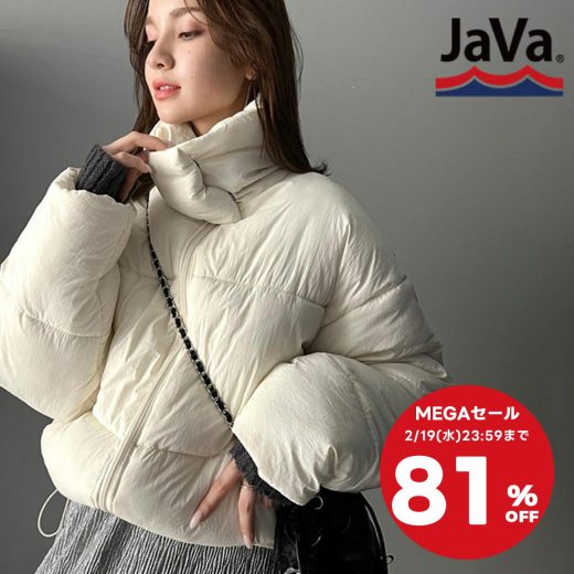 ＼2/19 23:59まで 81%OFF 1.499円 メガセール／ 先着順！48h限定 1000円OFF クーポン配布 《javaジャバコラボ》 送料無料 アウター コート レディース 軽量 暖か スタンドフェイクダウン ジャケット オーバーサイズ 裾秋 冬 2024aw クラシカルエルフ jv1010321