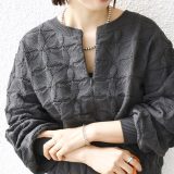 【SALE／10%OFF】SHIPS WOMEN 【WEB限定】＜洗濯機可能＞2WAY フラワー ジャカード ハーフ ジップ プルオーバー シップス トップス ニット グリーン グレー ホワイト ネイビー【送料無料】