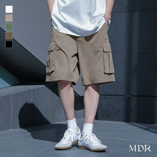 [4/10 23:59迄クーポンで20％OFF]カーゴショーツ メンズ ボトムス パンツ ハーフパンツ カーゴパンツ イージーパンツ 半ズボン カーゴポケット 両サイドポケット 後ろポケット 機能性 ウエストゴム ショート丈 ハーフ丈 無地 夏 オシャレウォーカー※メール便可※【10】