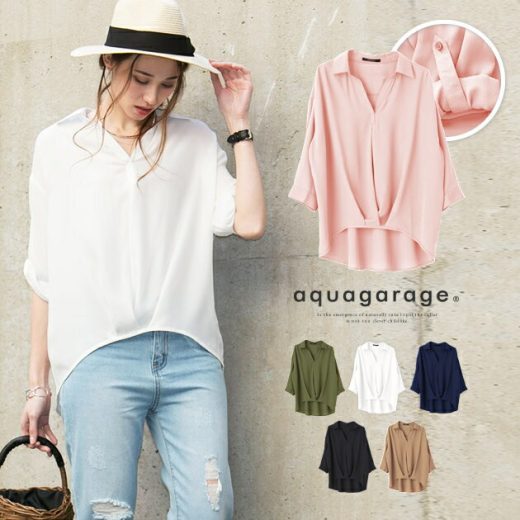 25%OFFクーポン配布中■ スキッパー ブラウス 半袖 シャツ トップス シャツブラウス レディース スキッパーシャツ ロールアップ シフォン 無地 春 夏 春夏 フォーマル オフィス スキッパーシャツレディース 夏ブラウス 送料無料 ≪ゆうメール便配送20・代引不可≫