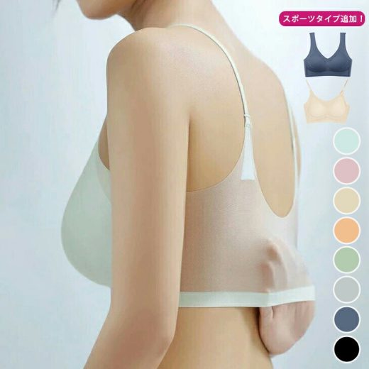 【1点745円 2点購入&クーポンで】楽天1位 選べる2タイプ 涼感ブラ ノンワイヤー ブラジャー 接触冷感 冷感素材 シームレス 涼しい クール 薄い 夏用ブラ 軽い 蒸れにくい スポーツブラ レディース 【RP】【letp406-636】【予約販売：15-20日】【送料無料】メ込2