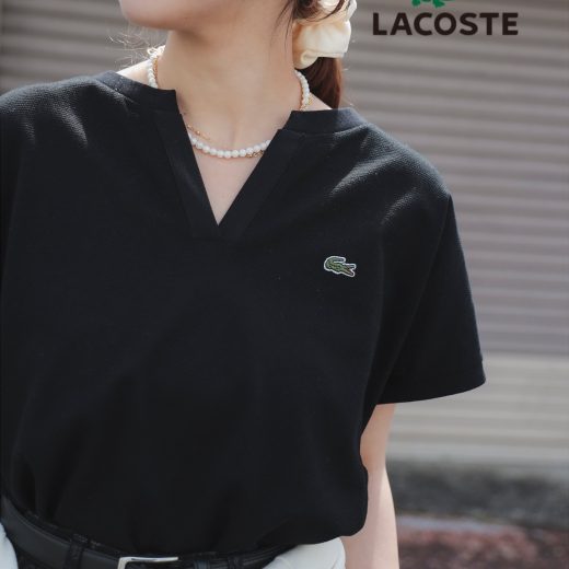 B:MING by BEAMS 【+10%ポイントバック】【別注】LACOSTE / カノコ ハーフスリーブ Tシャツ 25SS 定番 リラックス おでかけ 体型カバー 母の日 ビーミング ライフストア バイ ビームス トップス カットソー・Tシャツ グリーン ベージュ ブラック ネイビー【送料無料】