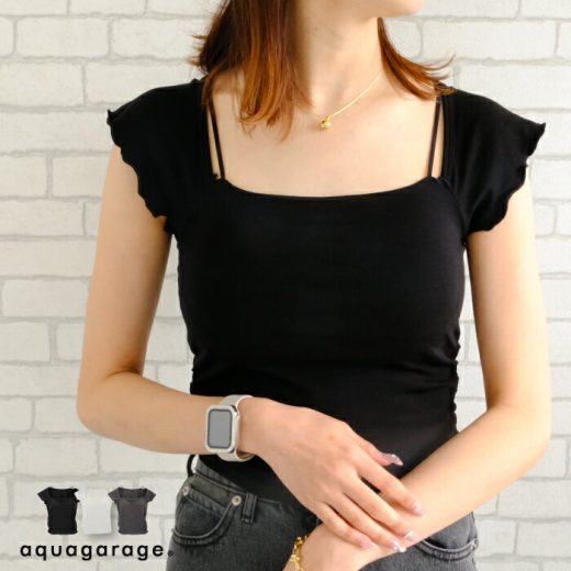25%OFFクーポン配布中■ 2wayフレンチスリーブブラトップ 春 夏 レディース 2way フレンチスリーブ ブラトップ カップ付き ショート丈 カップ付きブラトップ ブラキャミソール カップ付きキャミソール おしゃれ ブラトップキャミ キャミブラトップ カップつきキャミ