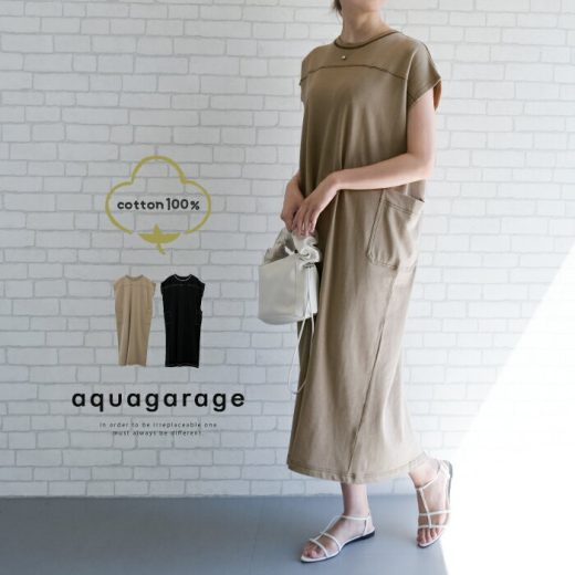 ステッチワンピース 春 夏 秋 M レディース ≪ゆうメール便配送30・代引不可≫