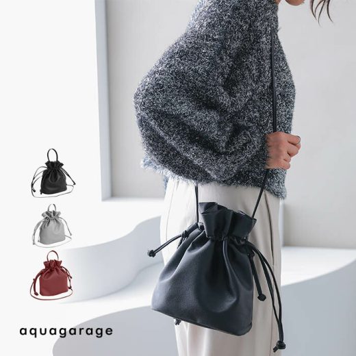 25%OFFクーポン配布中■ 巾着2wayショルダーバッグ レディース