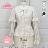 【予約】メタモルフォーゼ 袖取り外し丸襟ブラウス　【2サイズ展開】【ロリータファッションロリィタPlusSize】【2025年6月～2025年7月入荷】