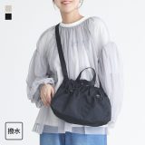【全品送料無料】バック レディース ショルダーバック ハンドバック かばん 撥水 肩掛け 斜め掛け 軽量 2way 調整可能 ポケット ドロスト 収納 ナイロン 春 夏 オシャレウォーカー【メール便不可】【20】