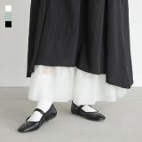パンツ ボトムス フルレングス ペチ フレア チュール インナー ウエストゴム フレアパンツ ロング丈 異素材 春 夏 オシャレウォーカー【メール便不可】【30】