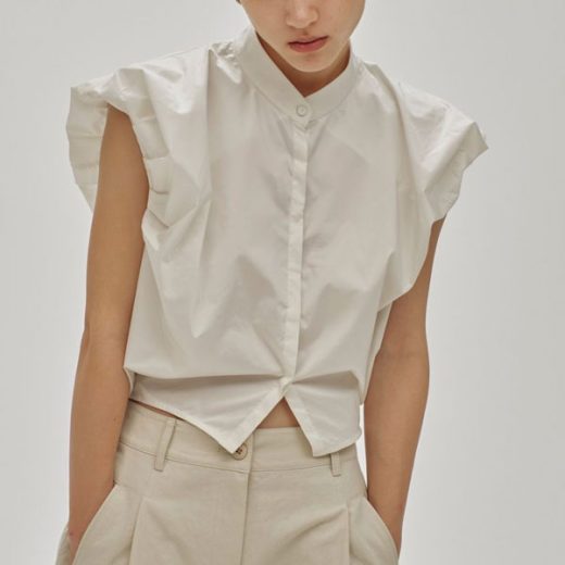 【即納】トゥデイフル TODAYFUL 2025springsummer トップス Puffshoulder Compact Shirts パフショルダーコンパクトシャツ ミドル丈 ノースリーブ 12510415 25春夏