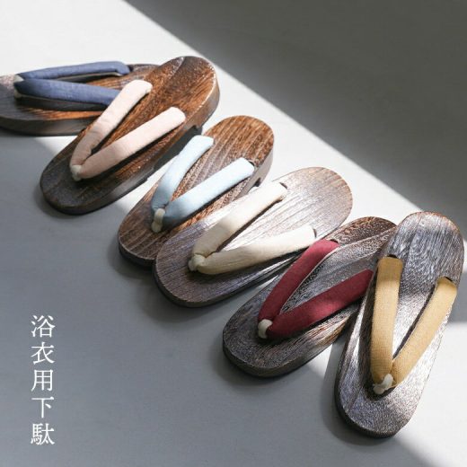 下駄 浴衣用 6色 レディース ファッション雑貨 小物 ゲタ 綿麻 鼻緒 無地 桐下駄 木目 浴衣下駄 サンダル 女性用 夏祭り 花火大会 夏 オシャレウォーカー【メール便不可】【30】