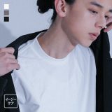 Tシャツ メンズ トップス 半袖 カットソー SOLOTEX ストレッチ 形状回復性 インナー レイヤード 重ね着 襟高 プルオーバー クルーネック イージーケア デザイン レギュラーフィット 春 夏 オシャレウォーカー※メール便可※【10】