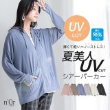【期間限定！クーポンで20％OFF】【送料無料】パーカー レディース トップス 長袖 UVカット フーディー シアー 吸水速乾 イージーケア 紫外線対策 薄手 軽い 羽織 春 夏 オシャレウォーカー※メール便可※【10】