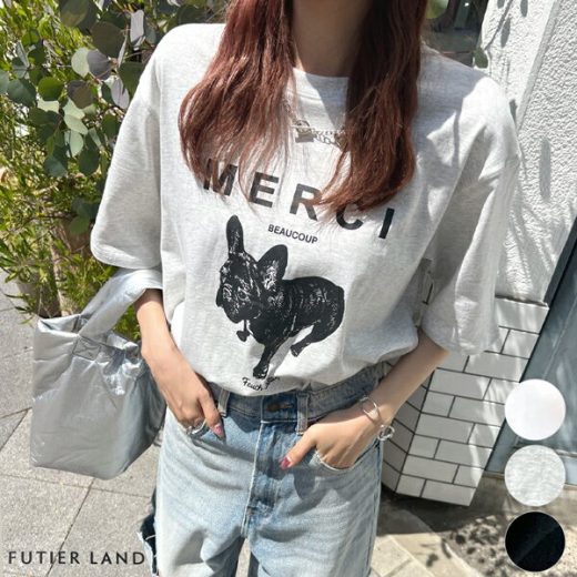 【今だけ！半額】ラストセール5時間限定★万能Tシャツ 通気性抜群 半袖 Tシャツ レディース 夏 春 かわいい ロゴ 綿100％ カジュアル シンプル 韓国 ファッション YP/ 半袖MERCIロゴTシャツ