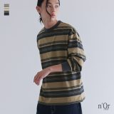 【感謝価格】トップス Tシャツ ロンT メンズ カットソー ボーダー 長袖 長袖Tシャツ ロングスリーブ プルオーバー クルーネック Uネック リブ袖 ビッグシルエット 大きいサイズ ゆったり◇※メール便可※【10】