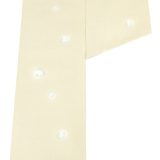 【18日限定！18％OFFクーポン対象】 【仕立て込み価格】【単衣・夏物】 【東レ】【セオα（アルファ）】小紋着尺 「芒の丸・鳥の子色」 すっきり爽やかな地風 使い勝手良い上品小紋！