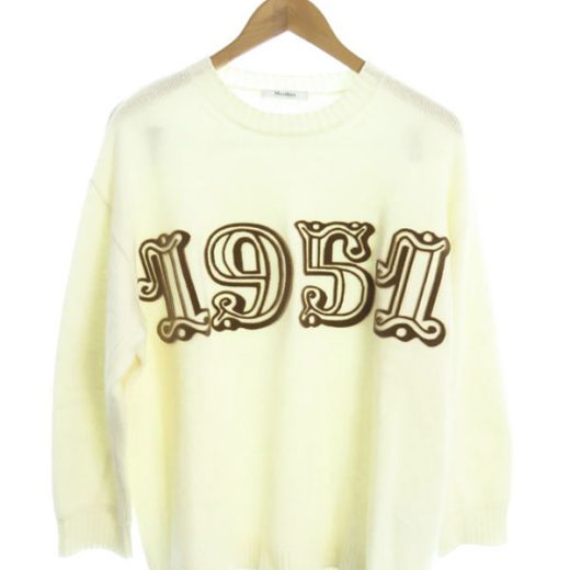 【MaxMara】マックスマーラ『白タグ カシミヤ混 1951 長袖ニット sizeM』2411361271 レディース 1週間保証【中古】