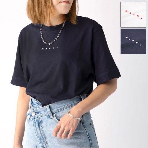 【全品P3倍★5/25 20時〜6h限定】MARNI KIDS マルニキッズ【大人もOK】半袖Tシャツ M01413 M00RF レディース キッズ ガールズ カットソー ミニロゴ