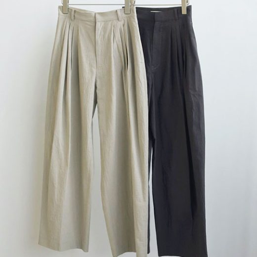 [anuke]アンヌーク　Check Tuck Pants　チェックタックパンツ　62510708