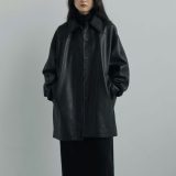 【～5/6マデ限定ポイント5%付与】アンヌーク anuke 2025FallWinter アウター Ecoleather Over Jacket 9月中旬～10月上旬予約 エコレザーオーバージャケット ミドル丈 長袖 25秋冬 62520105