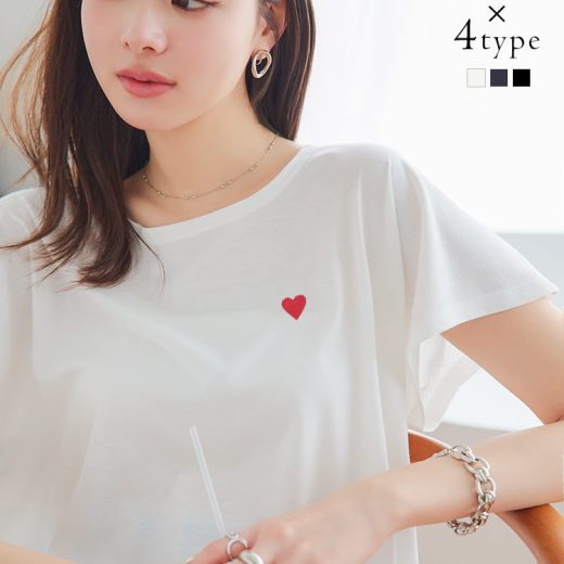 ≪5/25 人気カラー再販Start!!1290円 送料無料≫ Tシャツ レディース ゆるT 半袖 大きい サイズ ロゴTシャツ 半袖 プリントTシャツ ゆったりビッグシルエット選べる刺繍orロゴTシャツ 柄プリントゆるシルエット半袖Tシャツトップス 春 夏 [C2000]【送料無料】【メール便】