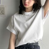 ＼5/16 12:00〜★60h限定／4000円以上で使える10%OFFクーポン 送料無料 トップス Tシャツ レディース クロップド丈 ドロストヘム バックジップ デザイン 半袖 無地 クルーネック ワンポイント シンプル カジュアル 大きいサイズ 春 夏 2025SS クラシカルエルフ ce1070159
