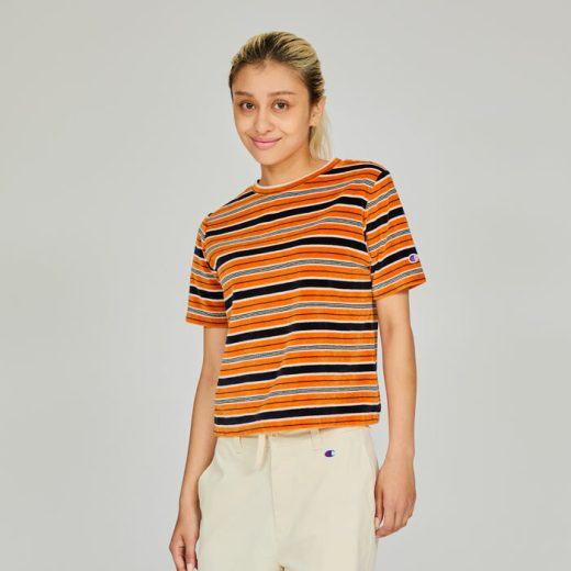 【公式】チャンピオン Champion ウィメンズ ショートスリーブボーダーTシャツ 25SS (CW-B305)