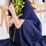 ≪5/15 新発売!!3990円 送料無料≫ エンボスドッキングリブニットワンピース [E3489] レディース 20代 30代 40代 ワンピース ワンピ ロング丈 フレアスカート フレアワンピ フィット＆フレア ドッキング ぽこぽこ エンボス カットジャガード ドキングワンピース【送料無料】