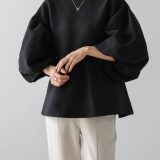 【SALE／50%OFF】Lajour 日本製ペプラムプルオーバー ラジュール トップス ニット ホワイト ネイビー ブラウン ブラック【送料無料】