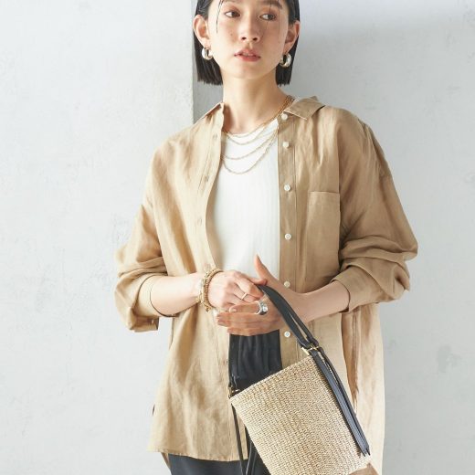 SHIPS WOMEN ＜手洗い可能＞IMPERIAL LINEN オーバー シャツ シップス トップス シャツ・ブラウス ホワイト ブラウン ピンク ベージュ ネイビー イエロー【送料無料】