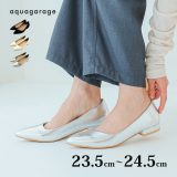 アシンメトリーローヒールパンプス レディース