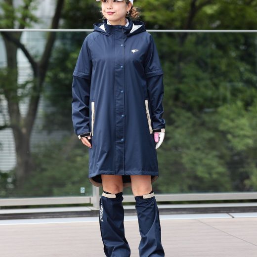 BEAMS GOLF ORANGE LABEL ＜WOMEN＞BEAMS GOLF ORANGE LABEL / 2WAY レインコート(レッグカバー付き) ビームス ゴルフ ジャケット・アウター その他のジャケット・アウター ベージュ ネイビー【送料無料】