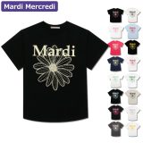 マルディメクルディ MARDI MERCREDI Tシャツ 半袖 TSHIRT FLOWERMARDI 韓国 ファッション