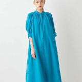 【SALE／50%OFF】HIROKO BIS スパンボイルワッシャーシャツワンピース /洗濯機で洗える ヒロコ ビス ワンピース・ドレス ワンピース ブルー ピンク【送料無料】