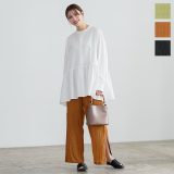 サイドスリットシアーパンツ [M3597] レディース ボトムス シアー スリット ワイドパンツ チェック 柄 大人 きれいめ カジュアル リラックス 春 夏 ウエストバックゴム 着回し デイリー シンプル 30代 40代 50代