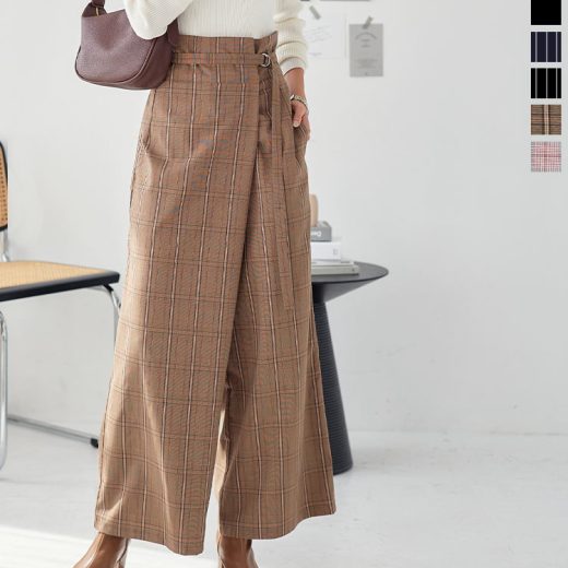 ストレート ワイドパンツ レディース ボトムス ウエストゴム ベルト おしゃれ デザイン チェック ストライプ 無地 ボーダー ストレートパンツ ワイドパンツ セットアップ スーツ 会社 オフィス [M3962] きれいめ 黒